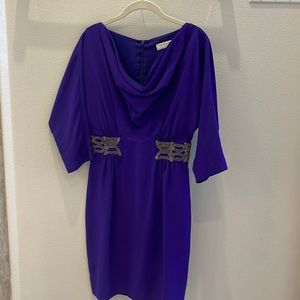 Trina Turk purple dress silk